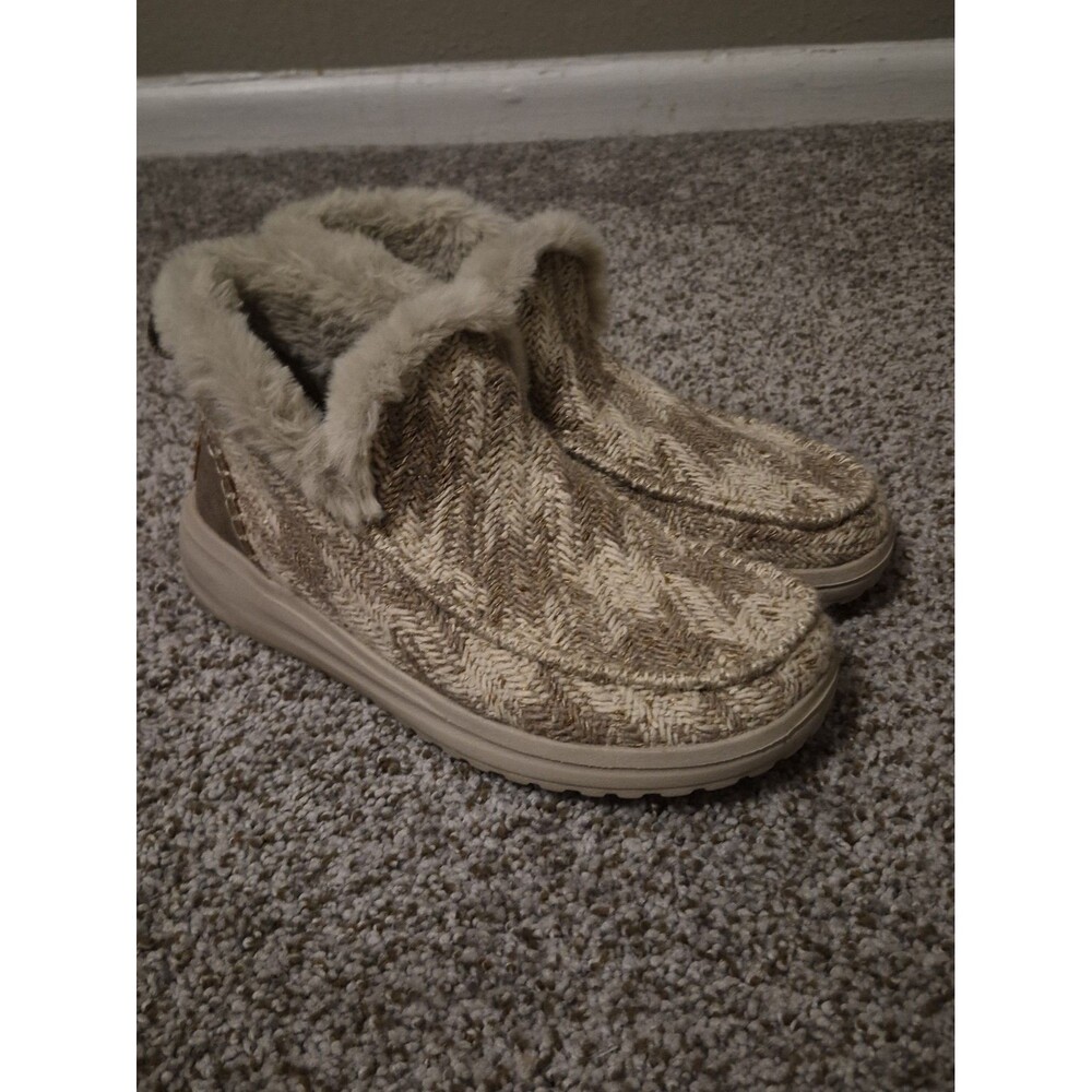 Hey Dude Women's Denny PDP Cream Shoes Size 8, 2022